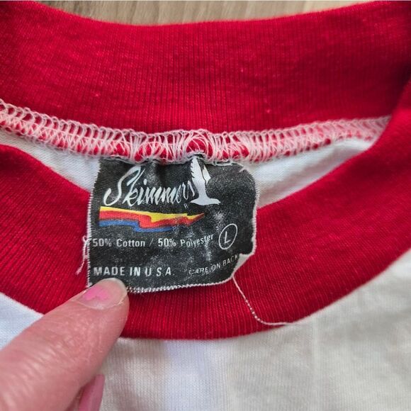 Vintage 80s Skimmers Yuengling T-shirt Made in USA Men's Size Large - Picture 3 of 5